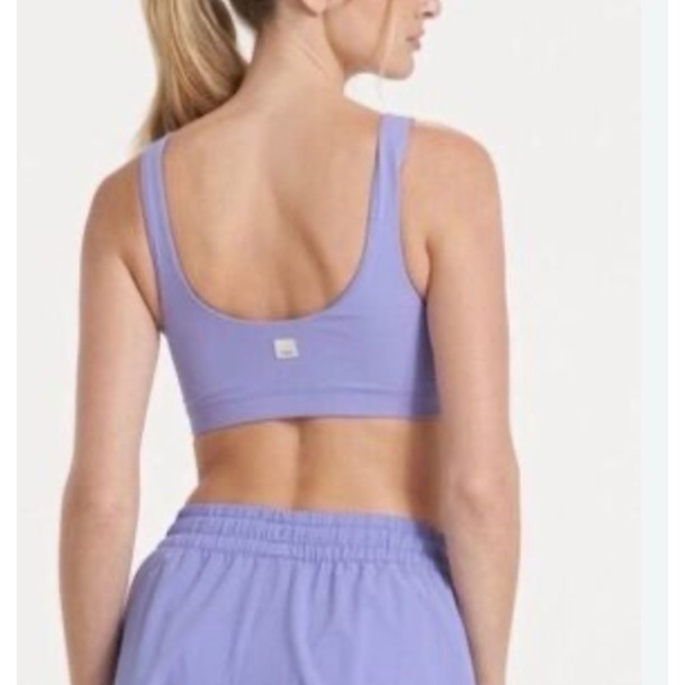 Vuori Daily Bra Violet Purple Scoop Neck Activewear Sports Bra VW158 Size L